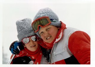 Bundled up on the ski slopes