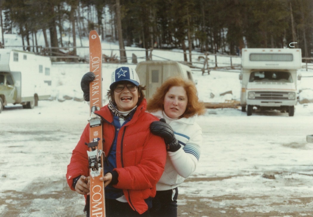 Josh and his sister at the mountain