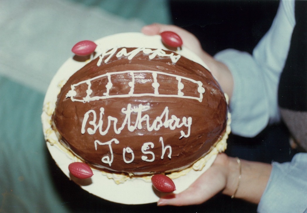 Happy Birthday Josh — football cake