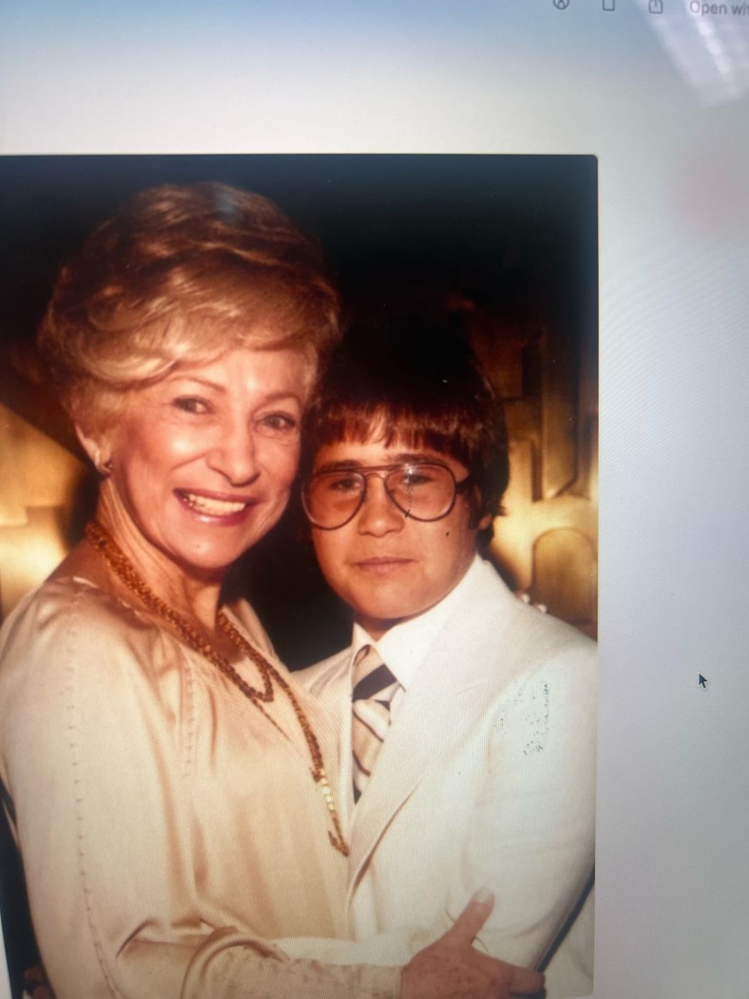 Josh with his mom
