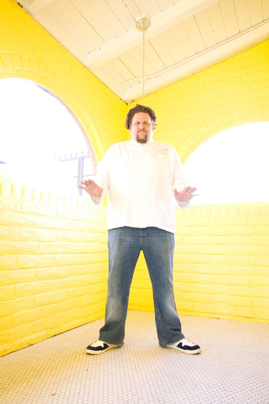 Aaron in the yellow room
