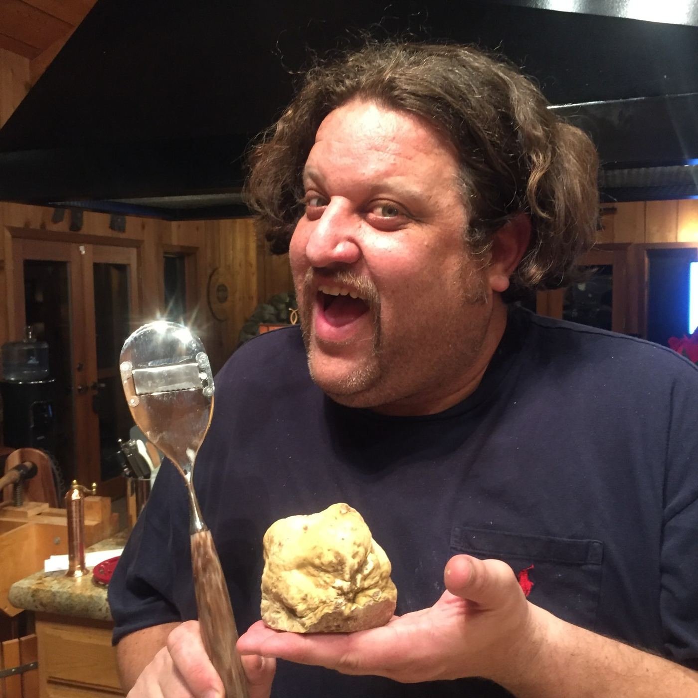 Aaron with a white truffle