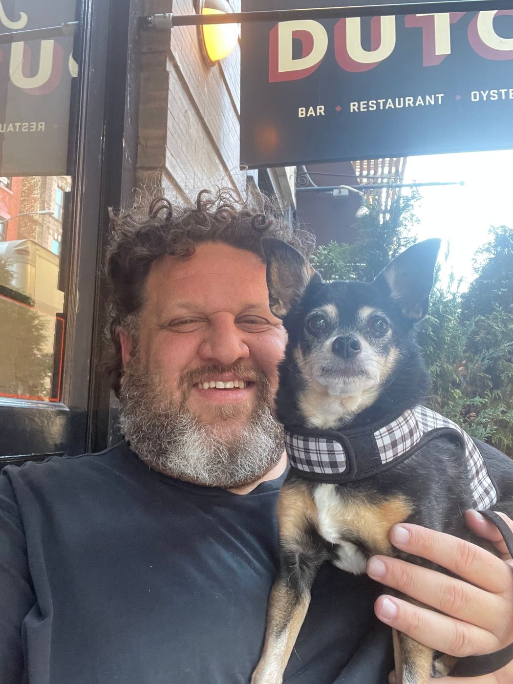 Aaron and his dog