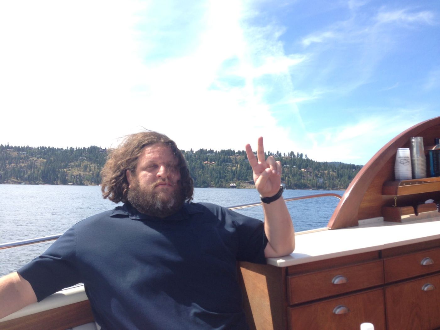 Aaron on the lake